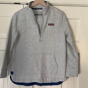 Vineyard vines gray mock neck pullover size S